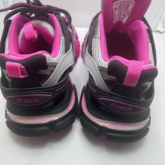 Balenciaga Track Pink Tricolor LED Sneakers Size 8/38 - LIKE NEW - Picture 5 of 6